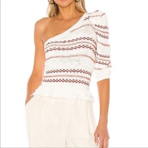House of Harlow one shoulder sweater